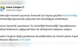 Emine Erdoğan, Su Verimliliği Yönetmeliği'nin Önemi Üzerine Değerlendirmelerde Bulundu