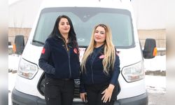 Yüksekova'da Kadın Ambulans Şoförleri Görevde