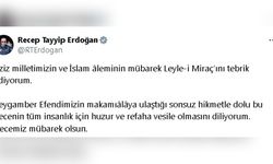 Cumhurbaşkanı Erdoğan Miraç Kandili'ni Kutladı