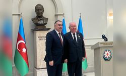 Akkan Suver, Haydar Aliyev 100 Yıllık Madalyası ile Onurlandırıldı