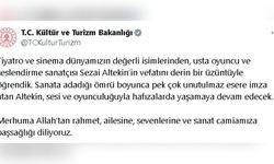 Ünlü Tiyatrocu Sezai Altekin Hayatını Kaybetti