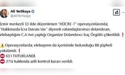 İzmir'de Suç Örgütüne Yönelik Dev Operasyon: 61 Kişi Tutuklandı