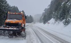 Domaniç'te Kar Kalınlığı 40 Santimetreyi Buldu, Ağır Vasıtalara Yol Kapandı