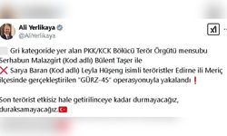 Edirne'de Gri Kategoride Aranan Terörist Yakalandı