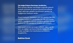 Adana Demirspor'da Şok İstifa: Başkan Durak Görevden Ayrıldı