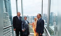 Cumhurbaşkanı Erdoğan ve Emine Erdoğan, Petronas İkiz Kuleleri'nde