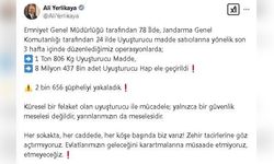 Narkotik Operasyonlarında Büyük Başarı: 2 Bin 656 Gözaltı