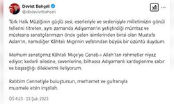 Bahçeli, Kahtalı Mıçe'nin Vefatı Üzerine Başsağlığı Diledi