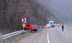 Karabük'te Şarampole Devrilen Araçta Sürücü Hayatını Kaybetti