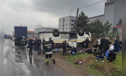 Tekirdağ'da İşçi Servis Midibüsü Takla Attı: 25 Yaralı