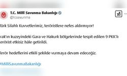 Irak'ın Kuzeyinde Terörle Mücadele Operasyonu: 9 Terörist Etkisiz Hale Getirildi