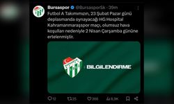 Bursaspor ve Kahramanmaraşspor Maçı Hava Koşulları Nedeniyle Ertelendi