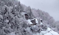 Karadeniz'in Büyüleyici Kar Manzaraları Dron ile Görüntülendi