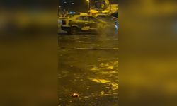 Şişli'de Kar Yağışı Sırasında Drift Yapan Sürücü Kameralara Yansıdı