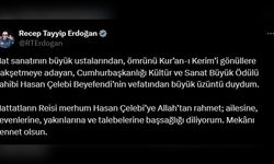 Cumhurbaşkanı Erdoğan, Hasan Çelebi'nin Vefatı Üzerine Taziye Diledi