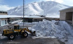 Bitlis'te Kar Yığınları Kamyonlarla Taşınıyor