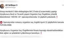 Sinop'ta Suç Örgütüne Yönelik Operasyon: 11 Kişi Tutuklandı