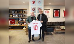 Letonya Futbol Federasyonu Başkanı Lasenko'dan Hacıosmanoğlu'na Ziyaret