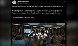 Emine Erdoğan'dan Filistinli kardeşlere destek videosu