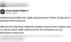 Cumhurbaşkanı Erdoğan, 14 Mart Tıp Bayramı'nı Kutladı