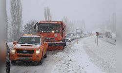 Denizli-Antalya Kara Yolunda Kar Yağışı Nedeniyle Trafik Durdu