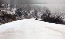 Antalya'nın Yüksek Kesimlerine Kar Yağdı