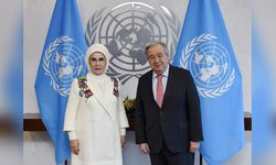 Emine Erdoğan, BM Genel Sekreteri Guterres ile New York'ta bir araya geldi