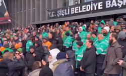 Belediye işçileri geçen hafta belediye başkanı Şahan'ı protesto etmişlerdi: Bugün gözaltı kararını protesto ettiler