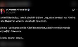 Bakan Bak, Bülent Uygun’un Kızı İçin Taziye Mesajı Yayınladı