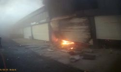 Diyarbakır Oto Sanayi Sitesinde Patlama ve Yangın Kameraya Yansıdı