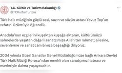 Türk Halk Müziği Sanatçısı Yavuz Top Vefat Etti