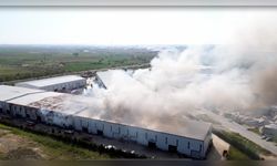 Tekirdağ'da Çıkan Fabrika Yangını Kontrol Altına Alındı