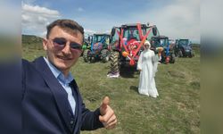 Traktör Konvoyuyla Renklenen Düğün Töreni