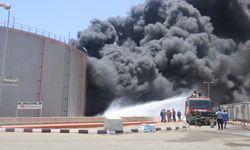 port sudan'da limanda çıkan yangına müdahale sürüyor