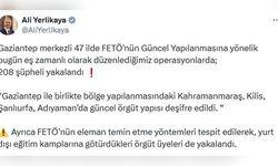 47 ilde FETÖ operasyonunda 208 kişi gözaltına alındı