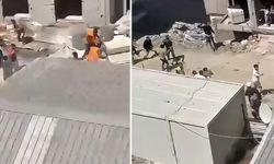 İnşatta, işçiler arasında meydan savaşı çıktı! Kalas ve demirler havada uçuştu