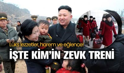 İşte Kim Jong-un'un zevk treni: Lüks lezzetler, harem ve eğlence