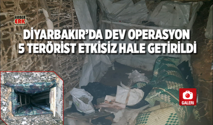 Lice’de dev operasyon 5 terörist etkisiz hale getirildi