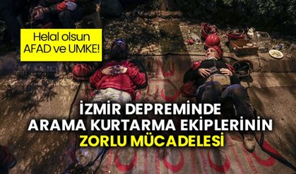 İzmir depreminde arama kurtarma ekiplerinin zorlu mücadelesi