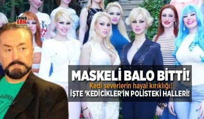 Maskeli balo bitti! İşte 'kedicikler'in polisteki halleri!