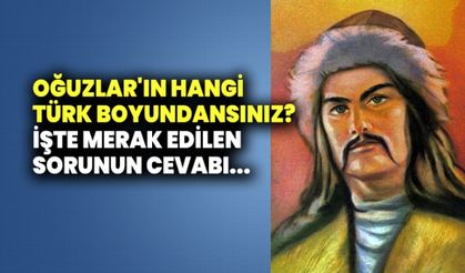 Oğuzlar'ın hangi Türk boyundansınız? İşte merak edilen sorunun cevabı...