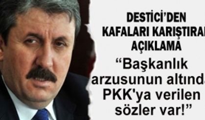 Destici: "Başkanlık arzusunun altında PKK'ya verilen sözler var! "