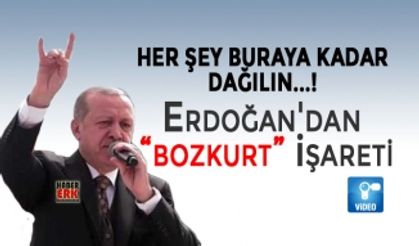 Erdoğan'dan “bozkurt” işareti