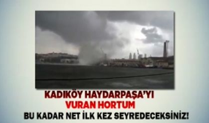 Kadıköy Haydarpaşa’yı  vuran hortum