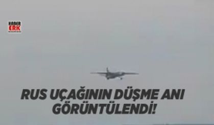 Rus uçağının düşme anı görüntülendi!