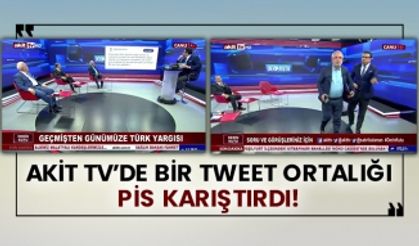 Akit TV’de bir tweet ortalığı pis karıştırdı!