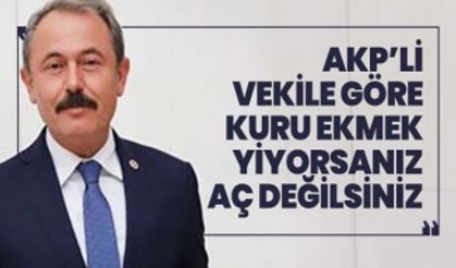 AKP’li vekile göre kuru ekmek yiyorsanız aç değilsiniz