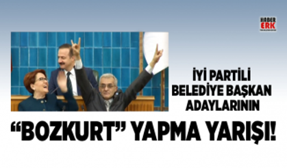 İYİ Partili belediye başkan adaylarının “Bozkurt” yapma yarışı!