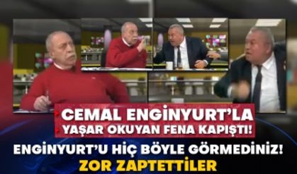 Cemal Enginyurt’la Yaşar Okuyan fena kapıştı! Cemal Enginyurt’u hiç böyle görmediniz! Zor zaptettiler