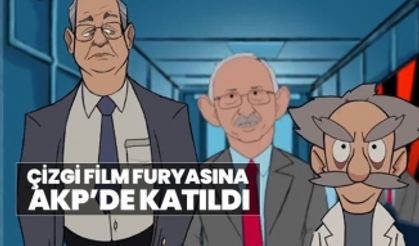 Çizgi film furyasına  AKP’de katıldı